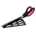 thumbnail image 1 of Tijeras para pizza de acero inoxidable de 27,5 cm de color rojo, tijeras de cocina con pala para pizza desmontable (multifunción, no solo para pizza), utensilio de cocina, 1 of 5