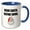 Blue/White, variant on 3drose, Dear Santa Define Good, 15oz Mug