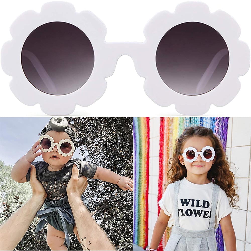 Fashion Cute Baby Kids Flower Sunglasses Toddler Soft Frame UV400  Goggles NEW 