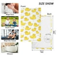 thumbnail image 6 of Yayeee 2 Pack Hand Towels for Bathroom 100% Cotton 16" x 28" Soft Absorbent Kitchen Towel, Yellow Rubber Ducks, 6 of 7
