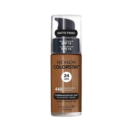 Revlon ColorStay Makeup for Combination/Oily Skin SPF 15, Longwear Liquid Foundation, with Medium-Full