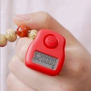 Techinal Silent Finger Counter 6 Channels Digital Tasbih Tally Clicker with LED for Prayer Knitting Sports Gift Rechargeable