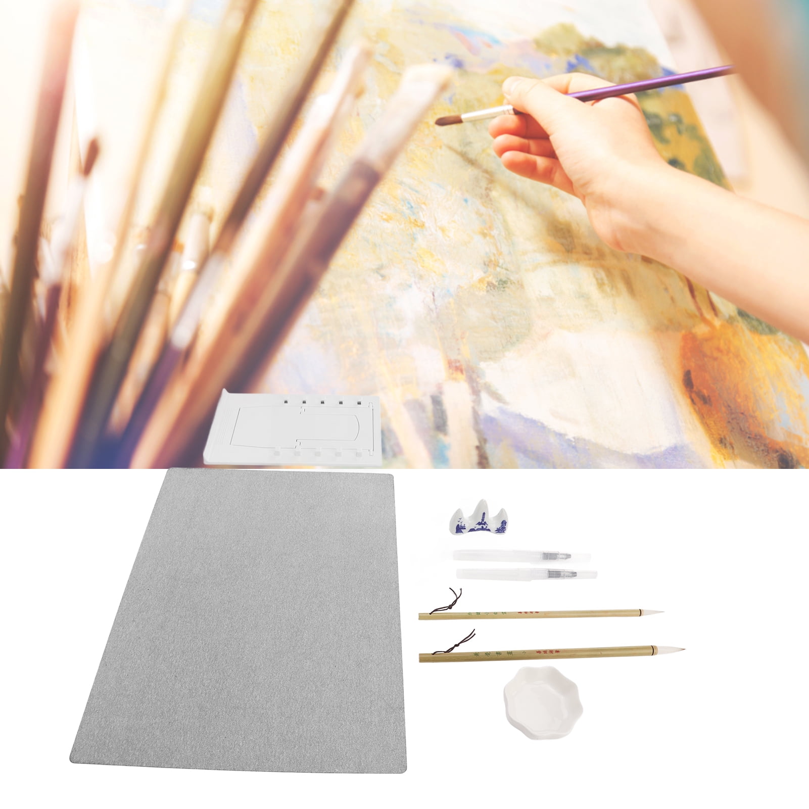 Zen Artist Board Mini, Paint with Water Relaxation Meditation Art, Relieve  Stress, Small Travel Size Magic Drawing Watercolor with Brush