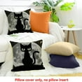 thumbnail image 4 of ZFLMY Black cat in beautiful night with full moon throwing pillowcase cushion cover sofa decoration square 24x24in, 4 of 5