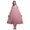 Dark Peach Orange, variant on Bimba Light Pink Salmon Floral Leaf Sleeveless Cotton Nightgowns For Women Printed Mid-Calf Length Sleepwear Large