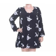 Free People Black Combo Dress Long Sleeve Size S NWT - Movaz