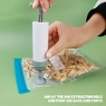 thumbnail image 3 of 5/10Pcs Reusable Vacuum Sealer Bags Food Storage bag Household Vacuum Vegetables Food Sealer Bag With Hand Pump Sealing Clips 5pcs-Bag 26x34cm, 3 of 6