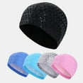 thumbnail image 1 of Neinkie Extra Large Swim Cap for Braids and Dreadlocks Swimming Cap Adult Swim Cap Arc Shape Premium Waterproof Anti Slip Ear Protection Shower Cover for Pool, 1 of 8