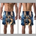 thumbnail image 3 of luoweisi Men's Beach Shorts Quick Dry Swim Trunks with Mesh Lining Sheepdog S, 3 of 5