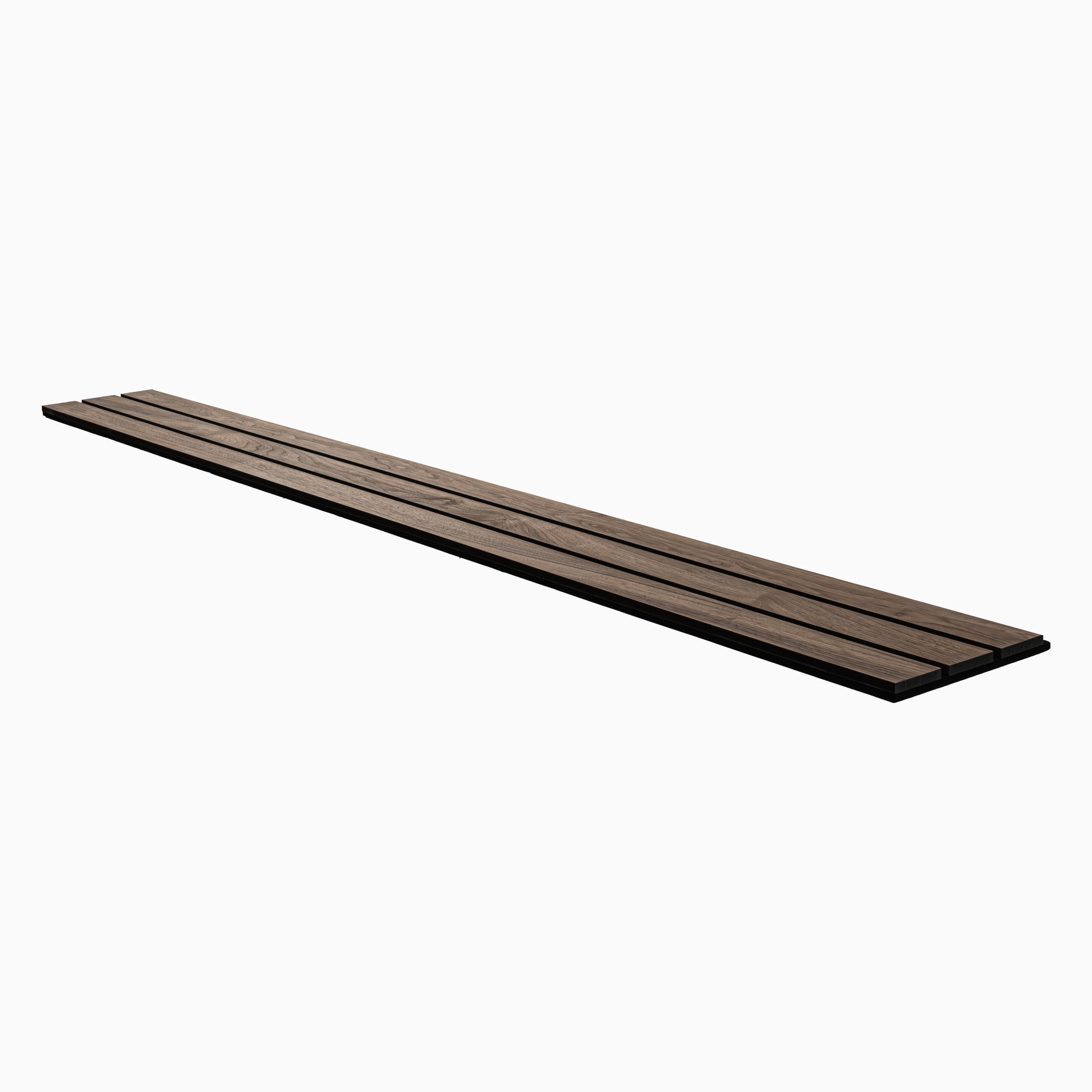 MSI 94.5 in. x 10.63 in. Tawny 3D Fluted Wood Slat Acoustic Sound Absorbing Wall Paneling (Set Of 4)