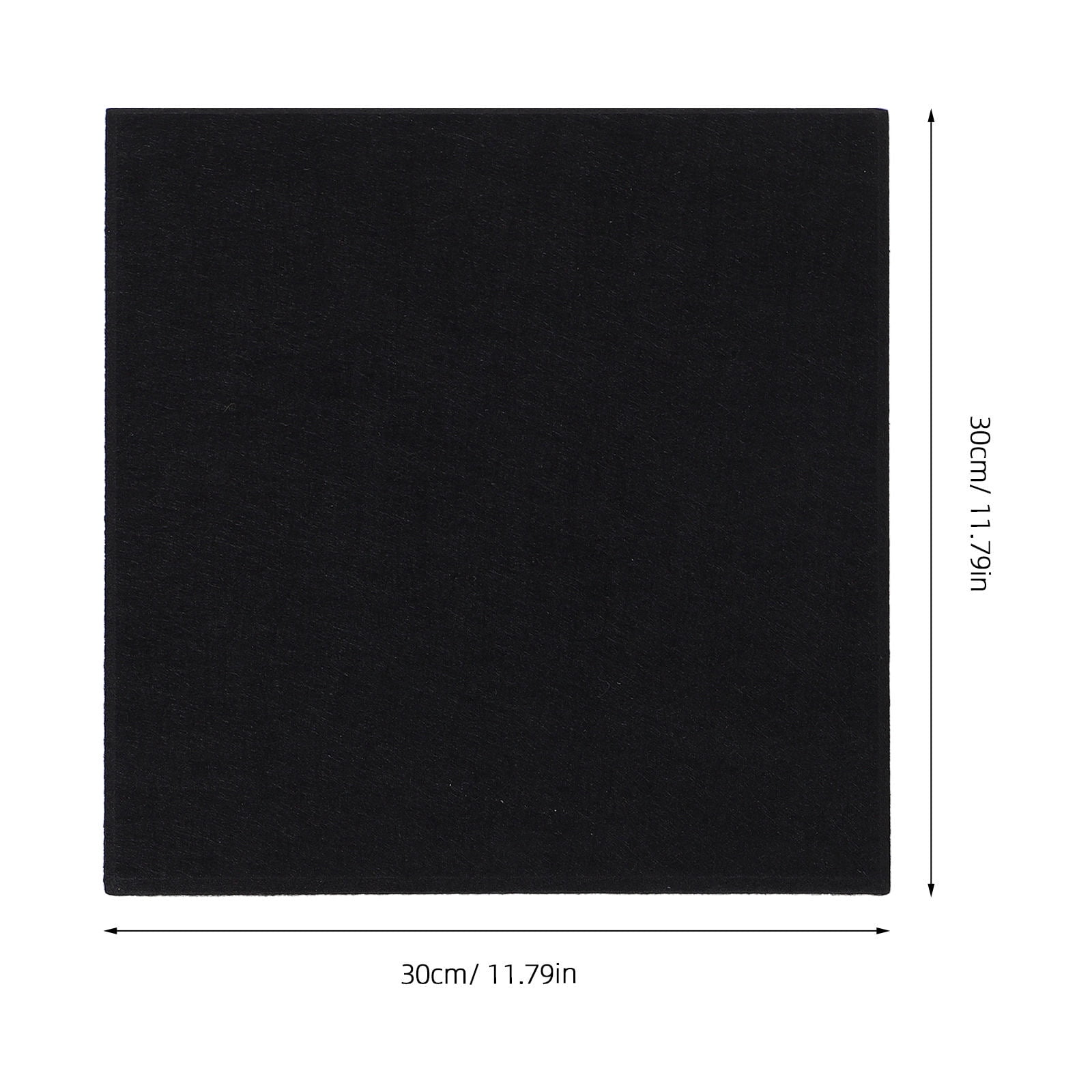 Pretyzoom 6Pcs Self Adhesive Black Acoustic Soundproof Wall Panels High Density Polyester for Office Noise Reduction