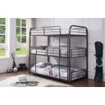 thumbnail image 1 of JLG Twin/Twin/Twin Bunk Bed, Steel Frame (Grey), 1 of 1