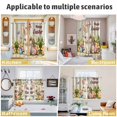 thumbnail image 5 of Happy Easter Kitchen Curtains Window Panels, Rabbit Eggs Spring Flowers Butterfly Striped Insulated Window Treatment Curtain, Grommet Curtains for Bedroom/Living Room/Bathroom, 2 Piece 42"Wx54"L, 5 of 8