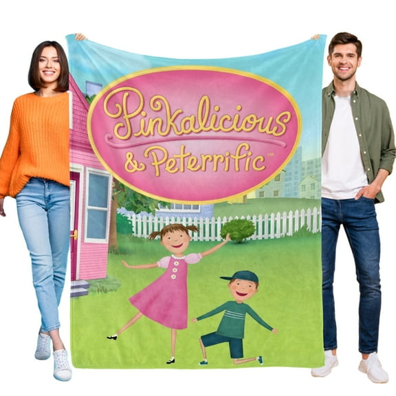 Pinkalicious and Peterrific-Anti-Pilling Flannel Blanket Soft Lightweight Plush Fuzzy Cozy Luxury Blanket for Home and Kitchen Use – Perfect for Kids and Adults 32"*48"(80cm*120cm)