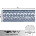 thumbnail image 5 of Kitchen Rugs Sets Of 2,Blue and White Geometric Striped Pattern Anti Fatigue Kitchen Mat Rugs Non Slip Washable,Decorative Kitchen Floor Mats for Kitchen,Sink,Laundry,17"X47", 5 of 5