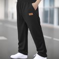 thumbnail image 2 of Pantalons pour Hommes Cleanrance! Pantalons Décontractés pour Hommes Taille Extensible Pantalons pour Hommes Mode Pantalons de Jogging Athlétiques pour Hommes, Pantalons de Gym Grandes Tailles Taille Élastique Pantalons D\'entraînement Physique avec Poches, 2 of 9