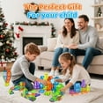 thumbnail image 4 of TEAMD 125PCS Magnetic Tiles, Toddler STEM Toys, Magnetic 3D Building Blocks Set Educational Toys for 3+ Year Old Kids Montessori Toys - Multicolor, 4 of 8