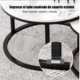 thumbnail image 3 of Mesa De Centro Doble Negro Y Blanco Redonda Moderna Negro, 3 of 5
