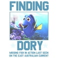 thumbnail image 2 of Girl's Finding Dory Missing Fish Graphic Tee White Medium, 2 of 4