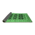 thumbnail image 2 of Ahgly Company Indoor Square Oriental Emerald Green Industrial Area Rugs, 5' Square, 2 of 4