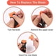 thumbnail image 5 of Raspador De Vidrio, Raspador De Vitrocerámica Con 10 Cuchillas Extra Metálicas Y 10 Cuchillas De Plástico, Para Placa De Inducción, Coche, Vidrio, Espejo, Adhesivo, Limpieza, V, 5 of 5