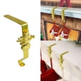 thumbnail image 2 of KOYPTL 6 in-Christmas Stockings Holder for Wreaths Pendants,Heavy Reusable Golden No-Damage Xmas Hanger for Fireplace Mantle Grip Stand Christmas Decoration Counter Home Hanging Ornaments-Snowman, 2 of 7