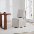 thumbnail image 5 of CHITA Modern Fabric Dining Side Chairs, Linen (Set of 2), 5 of 14