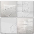 thumbnail image 5 of Duety 2Pcs Desktop Storage Box,Stackable Transparent Desktop Storage Organizer Multifunctional A4 Document Storage Box Book Storage Container Box for Office Study Room, 5 of 8
