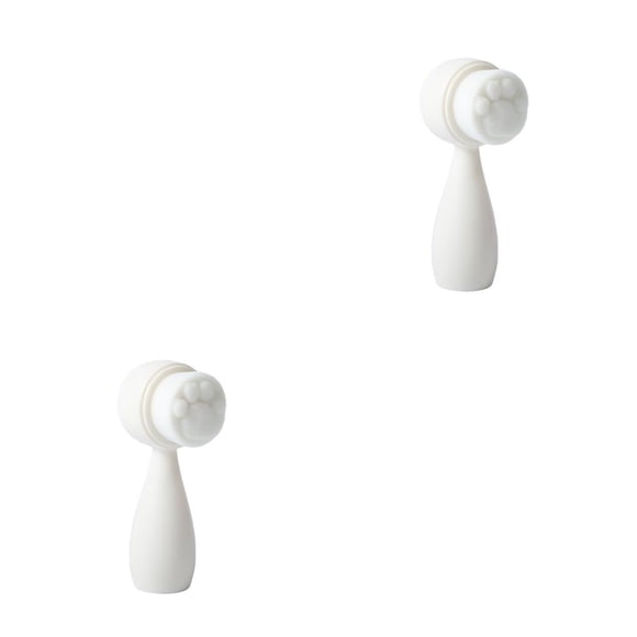 Vogacara Cepillos de limpieza facial manual Cuidado de la piel Espinilla Poros Exfoliante Regalos Salón profesional Viaje Blanco Tipo 3 Blanco Tipo 3 2piezas Vogacara CBP273388
