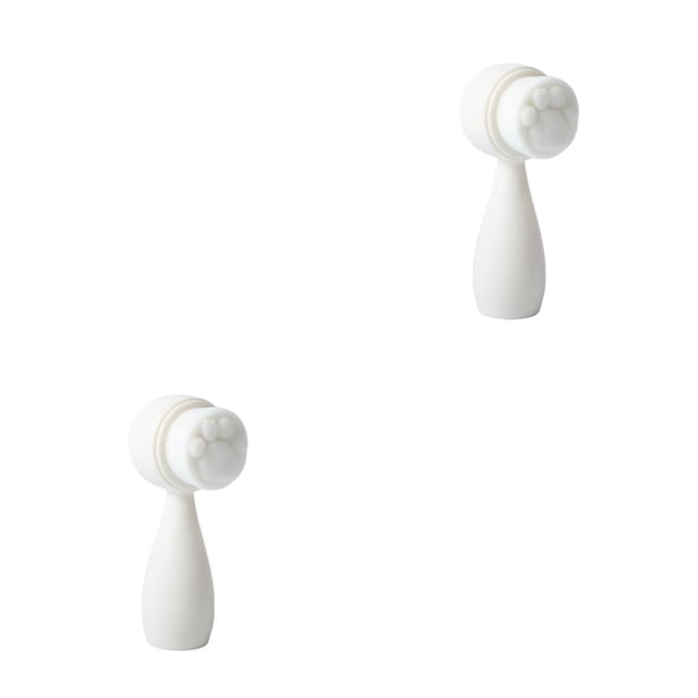 Vogacara Cepillos de limpieza facial manual Cuidado de la piel Espinilla Poros Exfoliante Regalos Salón profesional Viaje Blanco Tipo 3 Blanco Tipo 3 2piezas Vogacara CBP273388