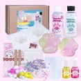 thumbnail image 5 of Kit de Fabricación de Gel Squishy 18pcs/set, Kit para Hacer Joyería DIY, Molde de Silicona Suave en Forma de Pata de Gato, Incluye Pegamento de Resina AB de Silicona Transparente 50ml:50ml, Flocking, 5 of 5