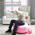 thumbnail image 7 of kisnbld Exercise Ball, Extra Thick Yoga Ball with Pilates Bal & Foot Pump, 3 Sizes Anti-Burst Home, Gym & Office Workout Equipment for Yoga or Sitting, 7 of 7