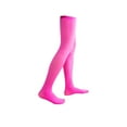 thumbnail image 1 of QualitChoice 1 Paire de Chaussettes Hautes pour Femmes 52 cm Style Preppy Longues pour Fête Cosplay Rose Rouge 1Set, 1 of 6