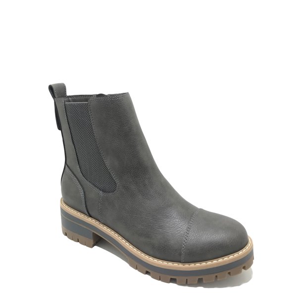 Time and True Women's Lug Chelsea Boot (Wide Width Available) - Walmart.com