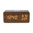 thumbnail image 2 of UsRHHA Réveil Numérique avec Chargement Sans Fil, Moniteur de Température et d'Humidité, 3 Alarmes avec Fonction Répétition pour Chambre à Coucher, Horloges Électroniques Déco Maison, 2 of 6