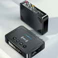 thumbnail image 4 of Bluetooth 5.0 Transmitter Receiver for TV,3 in 1 Bluetooth Adapter HiFi Audio Receiver FM Transmitter for Home Stereo/Speakers/TV with LED Display,3.5mm AUX,RCA Interface,Supports USB Flash Drive, 4 of 6