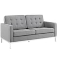 thumbnail image 4 of Loft Living Room Set Upholstered Fabric Set of 2, Light Gray Size:31"Lx31"Wx32"H, 4 of 6