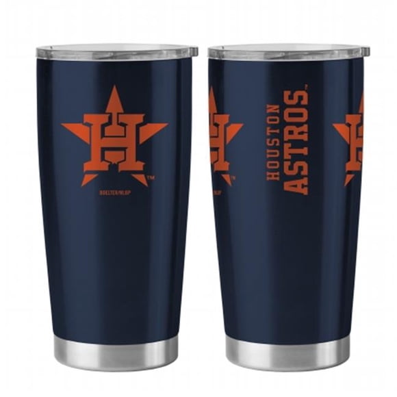 Houston Astros Travel Tumbler 20oz Ultra Silver