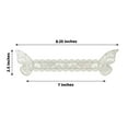 thumbnail image 3 of Efavormart 12 Pack | Metallic Silver Foil Laser Cut Butterfly Paper Napkin Rings, Chair Sash Bows, Serviette Holders, 3 of 5