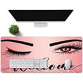 thumbnail image 4 of Eyelash Large Mouse Pad 31.5x11.8 Inches Rubber Anti-Slip Game Mouse Pad Office Long Table Pad Keyboard Table Pad for Studio Desk Computer Desk BDXPMN139, 4 of 6