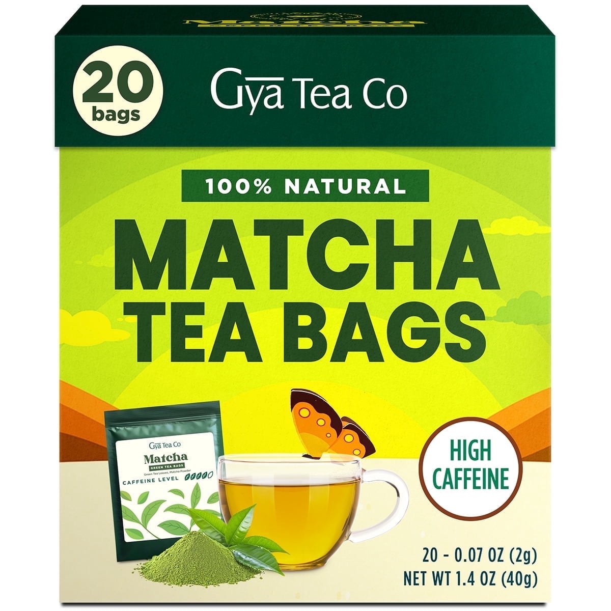TAZO Tea, Refresh Mint Herbal Tea Bags, 20 ct, Peppermint and