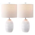 thumbnail image 2 of Safavieh Thom 11" Modern Resin Table Lamp, White, Set of 2, 2 of 4