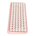 thumbnail image 2 of Teclado inalámbrico de teclas redondas, teclado inalámbrico Bluetooth Teclado de 84 teclas redondas Teclado retro Bluetooth Funcionalidad versátil, 2 of 12
