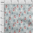 thumbnail image 2 of oneOone Cotton Cambric Light Gray Fabric Christmas Winter Theme Quilting Supplies Print Sewing Fabric By The Yard 56 Inch Wide, 2 of 6