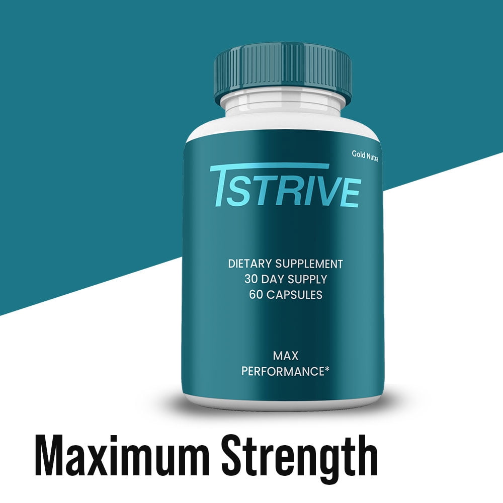 TStrive Capsules, Advanced Formula, T Strive Supplement All Natural Formula, Maximum Strength (3 Pack)