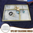 thumbnail image 4 of Crystal Epoxy Resin Tray Mold Classification Storage Box Tray Silicone Mold  New, 4 of 8