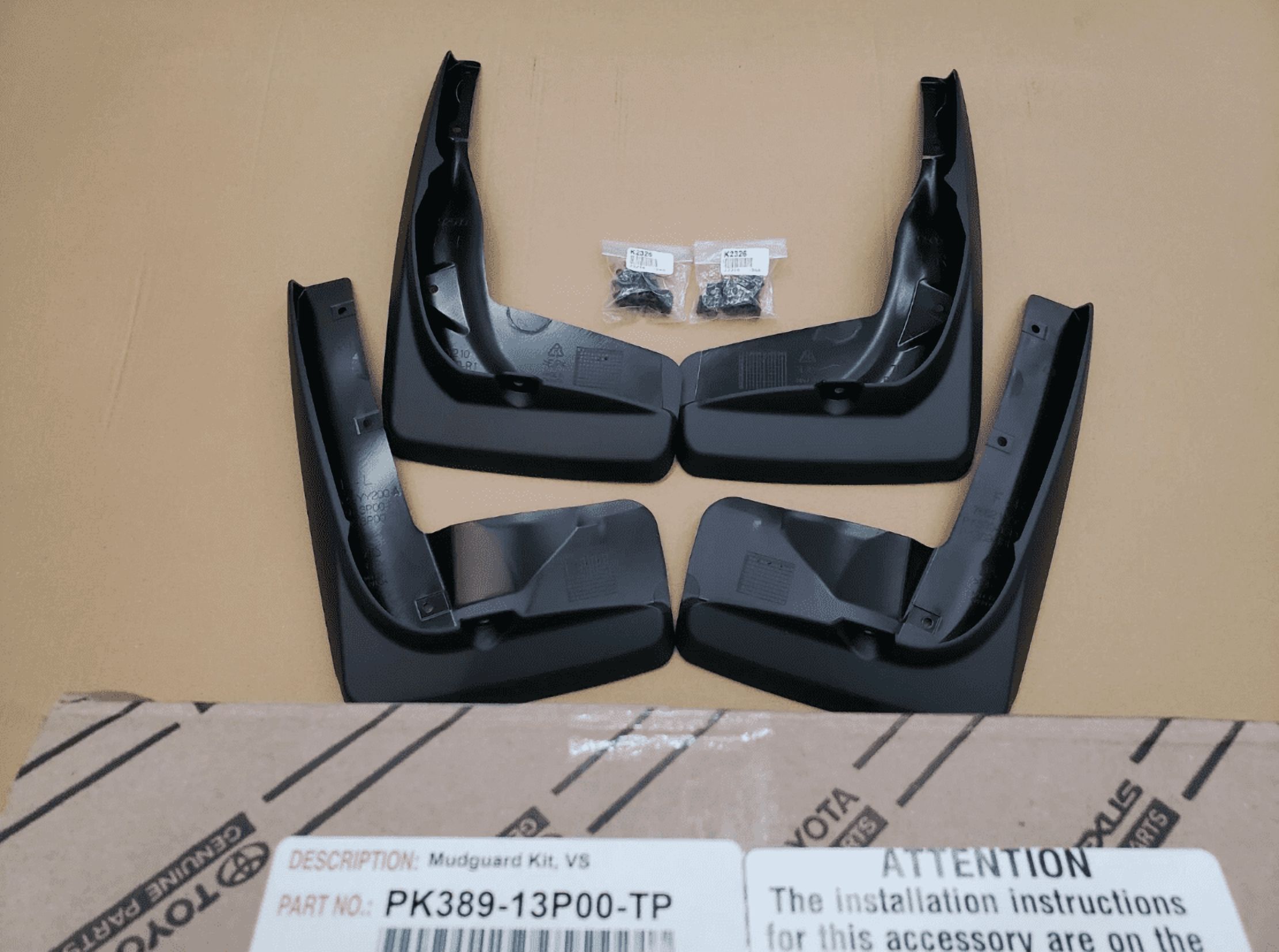 LEXUS OEM FACTORY 4pc MUDGUARD SET - 2023-2026 RX350 ( PK389-13P00-TP )