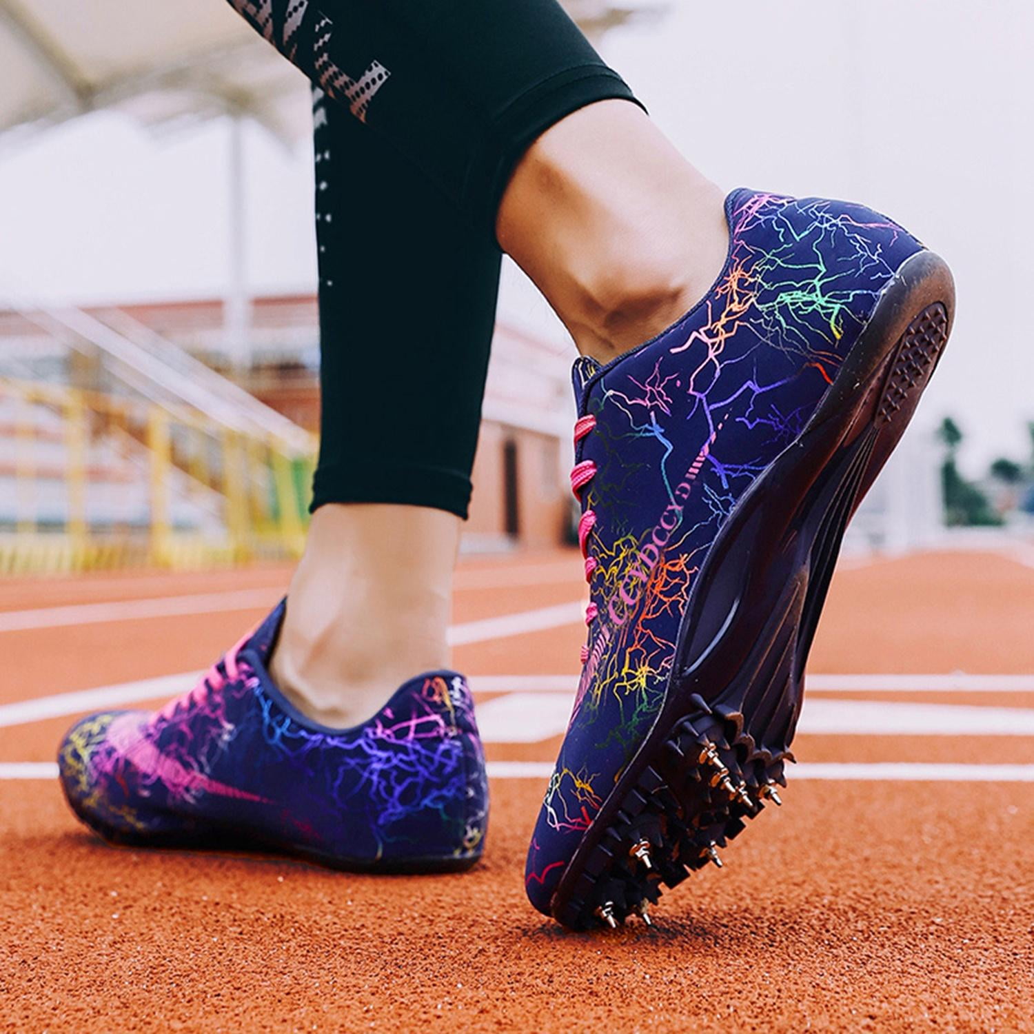 Unisex Track Spike Shoes, Track and Field Running Shoes for Sprint and Mid-distance