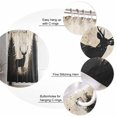 thumbnail image 5 of Small Stall Shower Curtain 36x72 Inch Narrow Half Size Rustic Forest Deer Bath Curtains Bathroom Decor Retro Farmhouse Country Animals Tree Waterproof Fabric Shower Curtain Set with Hooks 36 Inch, 5 of 6