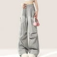 thumbnail image 6 of Women's Sweatpants Valentine's Day Bow Print Trendy Open Bottom Athletic Pants Casual Trousers With Pocket Grey XXL, 6 of 6